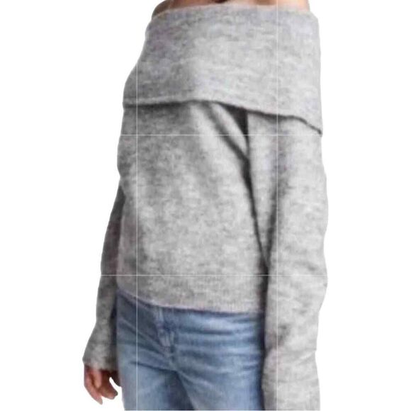 H&M Divided Gray Wool Blend Knit Long Sleeve Sweater - Picture 5 of 9